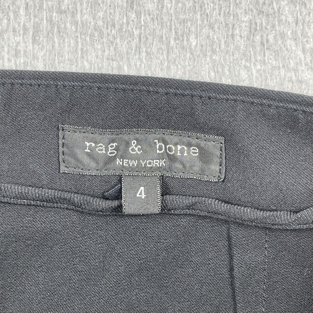 Rag & Bone Pants Womens 4 Black Corporate Career Ladies Workwear Ankle Zippers - Picture 2 of 14